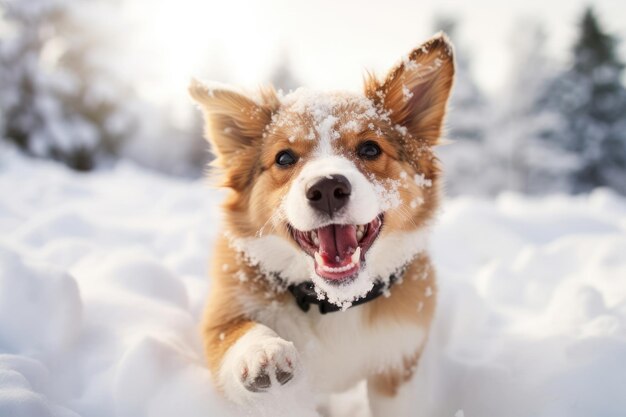 Cão no Inverno