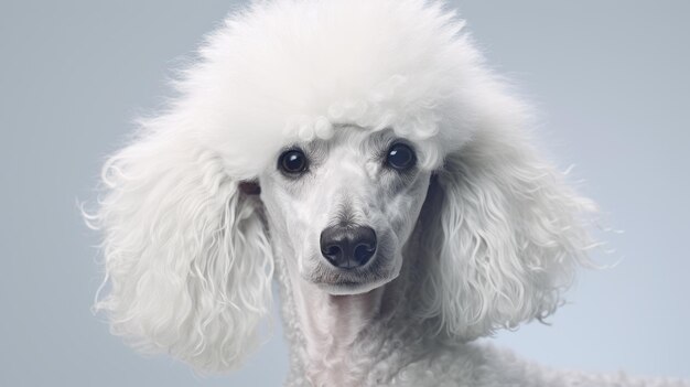 Cão Poodle uma foto incrível altamente detalhada