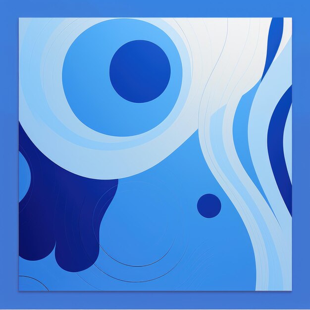 capa de álbum abstrata azul