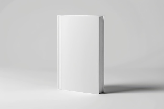 capa de livro branco em branco para modelo de fundo isolado IA geradora