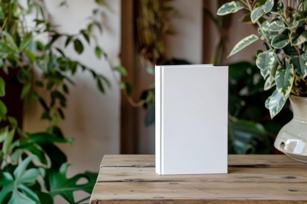 capa de livro branco em branco para modelo de fundo isolado IA geradora