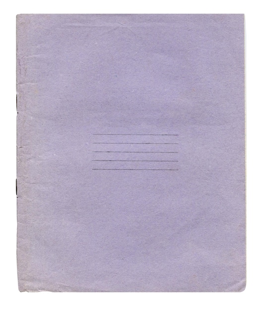 Capa de livro de exercícios antigo violeta