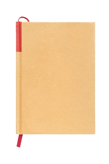 Capa de livro em branco isolada