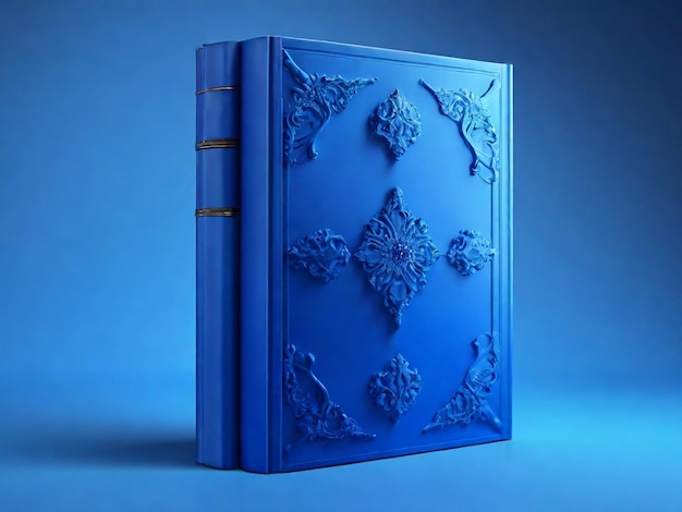 Foto capa de livro fundo azul