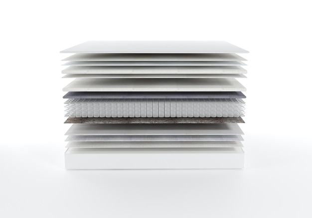 Capa de diseño del colchón 3d