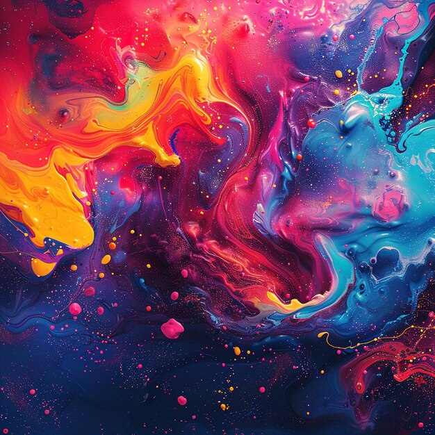 capa do Facebook para uma agência de branding com salpicos vibrantes de cor e fundo de contraste