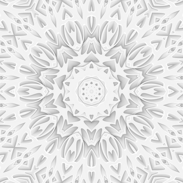 Capa do livro do fundo do corte do papel esculpido branco. Camada de linhas curvas e ondas. Ilustração 3D render modelo modelo padrão