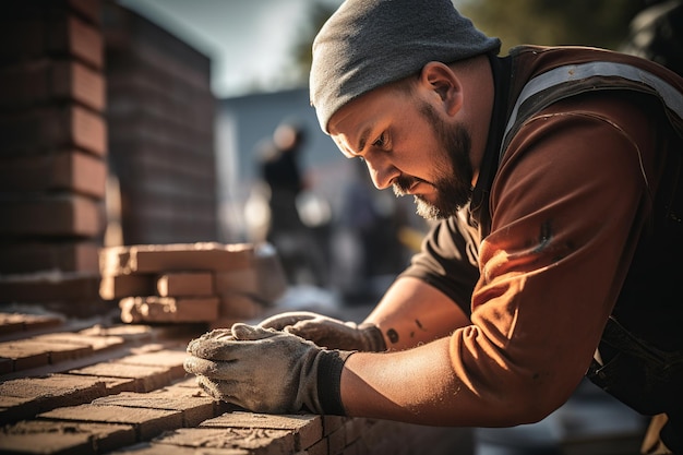 Capa de ladrillo_construcción_detalle