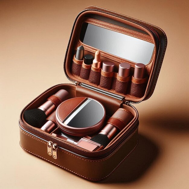 Una capa plana de maquillaje para los ojos