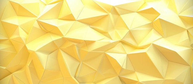 Capa triangular amarelo claro com gradiente em estilo origami