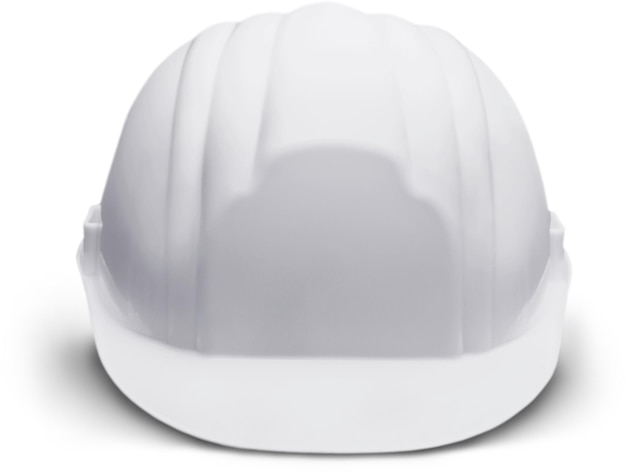 Foto capacete de construção branco