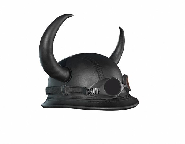 Capacete de motocicleta preto capacete de motocicleta de carbono capacete estilo clássico 3d render