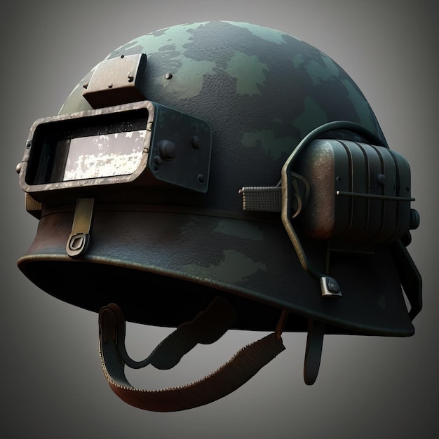 Foto capacete militar modelo 3d 3docean item para venda generative ai