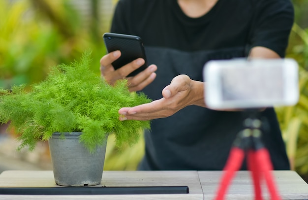Capacitación en línea de V Logger para plantar cactus y jardinería doméstica, trabajar desde casa en internet