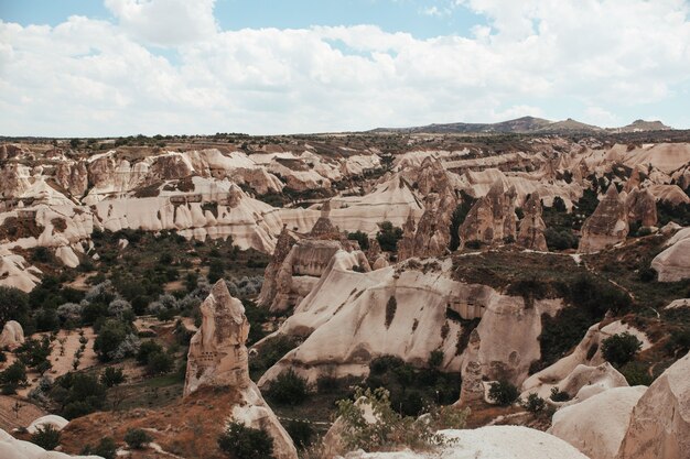 Capadocia goreme village ciudad del valle de la paloma en la montaña