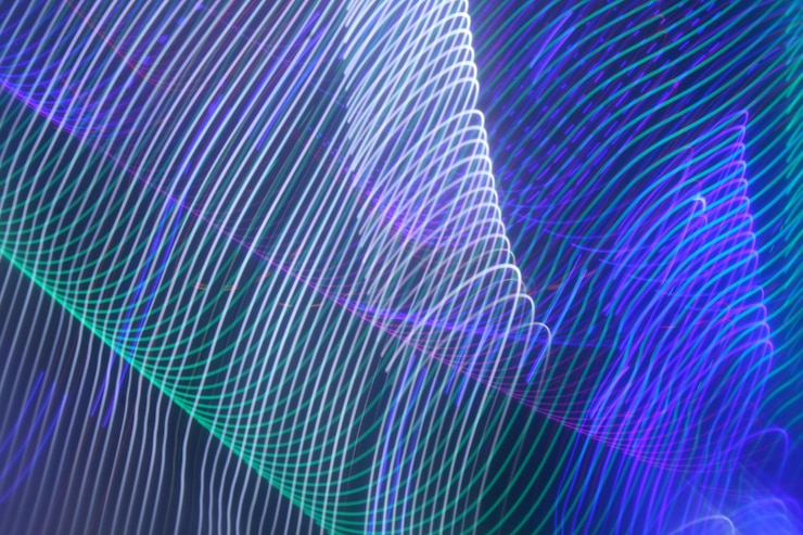 Foto capas de luz para la imaginación y la creatividad