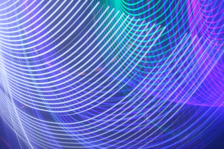 Foto capas de luz para la imaginación y la creatividad
