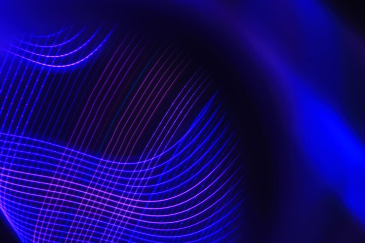 Foto capas de luz vibrante ciencia concepto de tecnología de energía del futuro