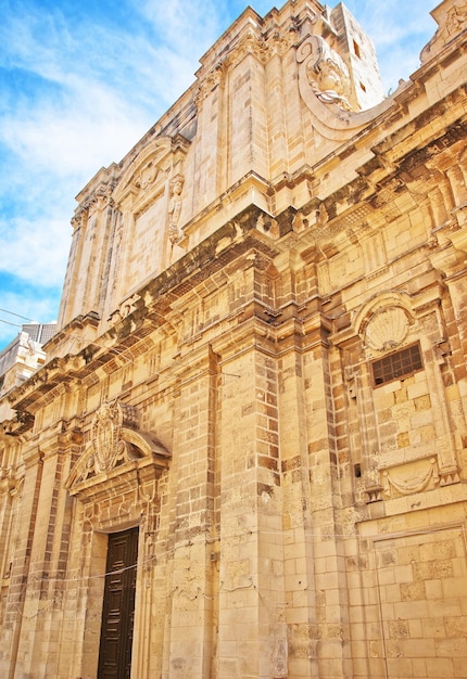 Capilla de Nuestra Señora de las Victorias en el centro del casco antiguo de La Valeta, Malta