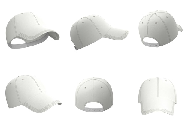 Capita blanca d modelo de sombrero en blanco