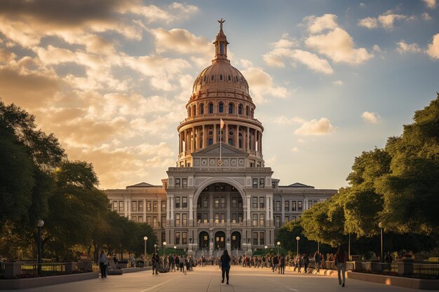 Capitolio de Texas en Austin imponente cumbre generativa IA