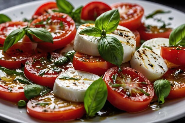 Caprese Salat aus der Nähe