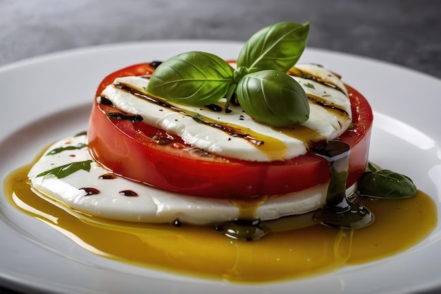 Foto caprese salat aus der nähe