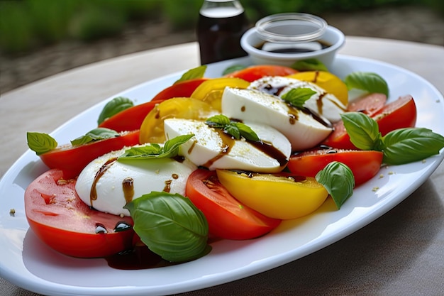 Caprese-Salat mit Mozzarella-Käse