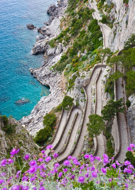 Capri, Via Krupp, Italia.