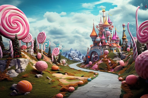 Capricho Candyland Wonderland foto de doces
