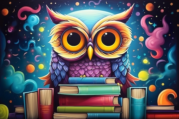 Foto capricho_owl_graffiti_arte