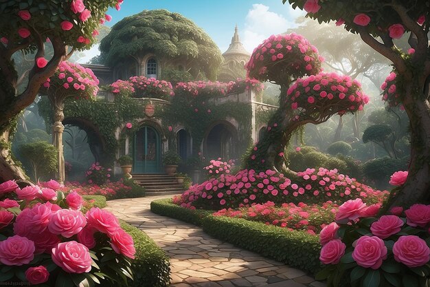 Foto el capricho del país de las maravillas de camelia