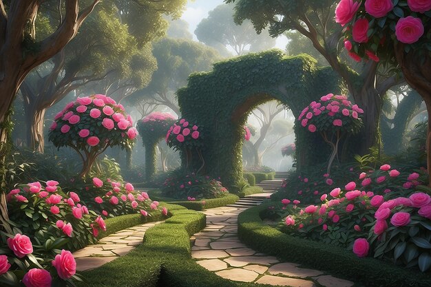 Foto el capricho del país de las maravillas de camelia