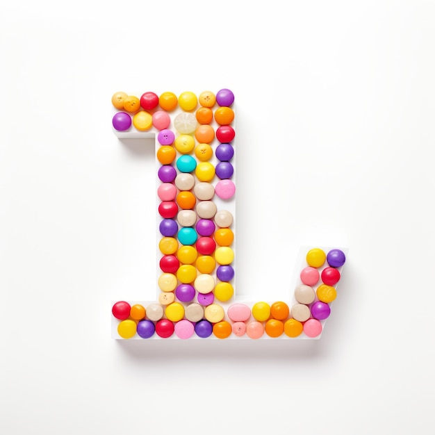 Capricho Pill Art Colorful Letter L Instalação por Olivier Ledroit