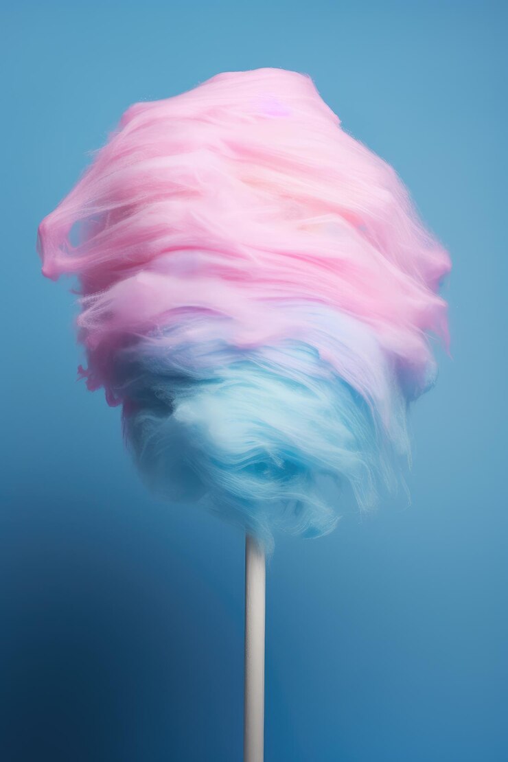 Foto los caprichosos puffs de pastel el dulce atractivo del algodón de caramelo sueños ia generativa