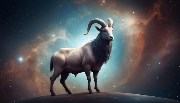 Capricornio signo del zodiaco hermoso fondo del universo