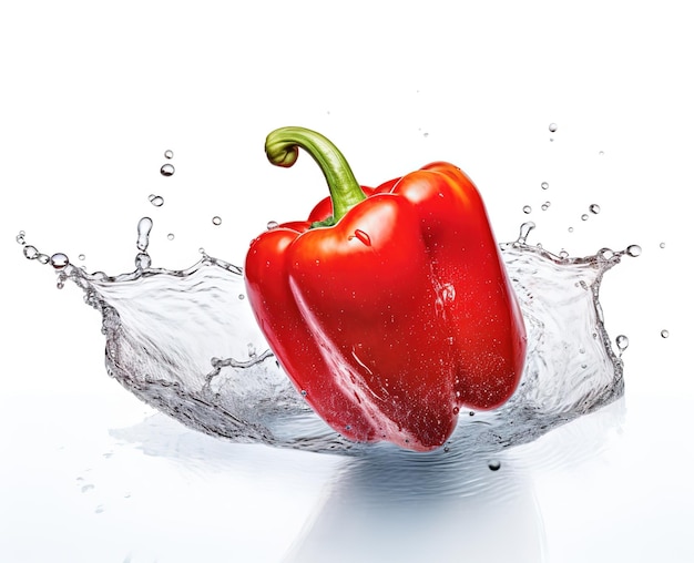 Capsicum aislado sobre un fondo blanco