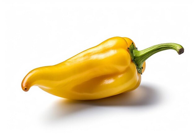 Un Capsicum d sobre un fondo blanco