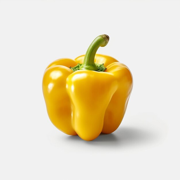 un Capsicum realista sobre un fondo blanco