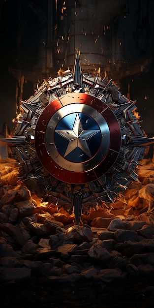 Captain America Shield Captain America HD-Telefon-Gemälde