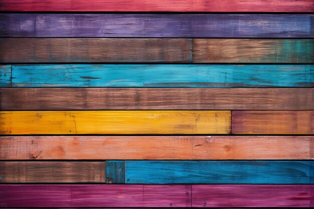 Foto captivadoras 32 tablas de madera de colores vivos de realidad aumentada con una textura que transforma cualquier fondo