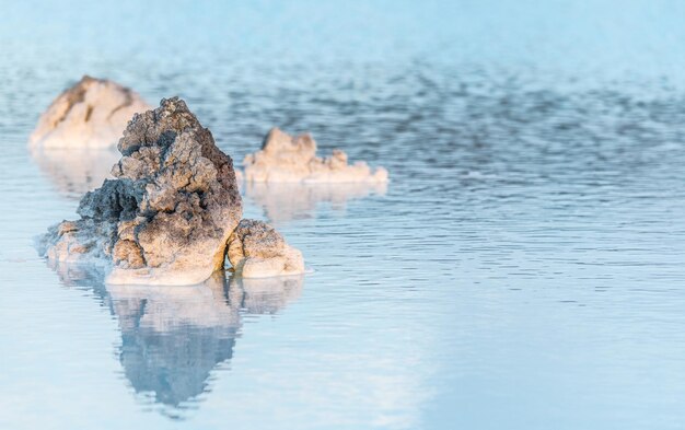 Foto captura de água termal blue lagoon filmada na islândia