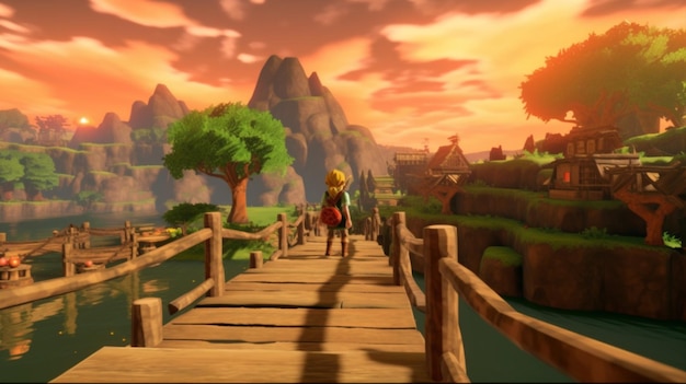 captura de tela da lenda de Zelda N64Generative AI