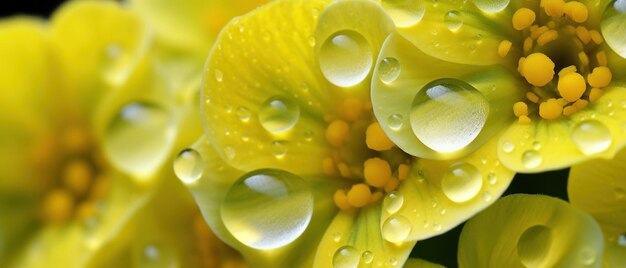 Captura macro de uma flor Cowslip destacando sua textura intrincada e tons vibrantes AI Generative