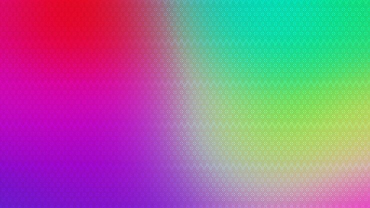 Foto una captura de pantalla de la pantalla colorida que se encuentra al frente de la pantalla.