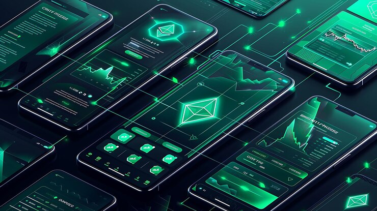 Foto una captura de pantalla de un teléfono inteligente con una pantalla verde que diceokon it