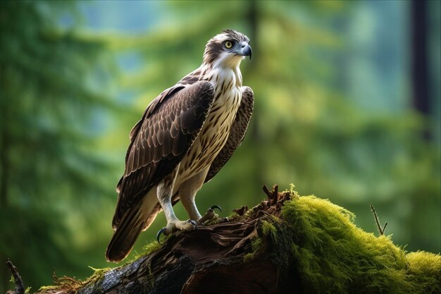 Capturando a beleza serena O majestoso refúgio de Ospreys em uma floresta 32