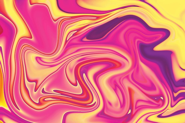 capturando a essência da criatividade e fluidez em contraste vibrante respingos de tinta líquida dourada ensolarada universo espaço textura ondas alucinantes de linhas e formas coloridas aleatórias fundo de mármore