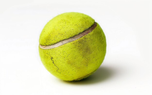 Capturando el juego con bolas de tenis en un fondo blanco