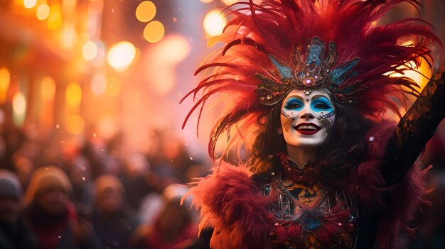 Capturando el latido del corazón del carnaval Un tapiz de alegría el 9 de febrero